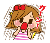 The cute girl 6 who often uses it sticker #12397148