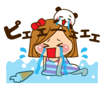 The cute girl 6 who often uses it sticker #12397149