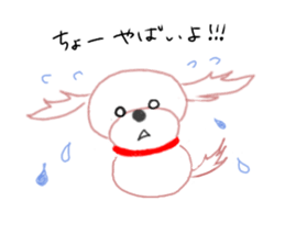pretty Maltese dog Milky sticker #12397312