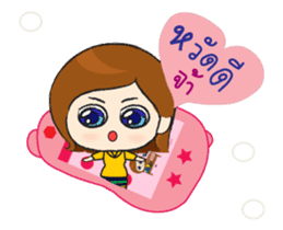 With love and care from mom sticker #12397374