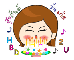 With love and care from mom sticker #12397397