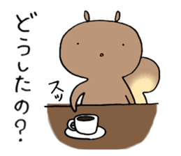 All question sticker of squirrel sticker #12397407