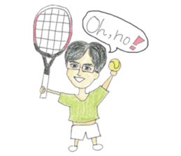 Sticker of the tennis club sticker #12397524