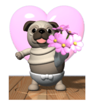 Innocent pug (Movie 02) sticker #12397591