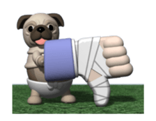 Innocent pug (Movie 02) sticker #12397600