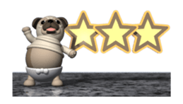 Innocent pug (Movie 02) sticker #12397602