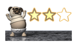 Innocent pug (Movie 02) sticker #12397603