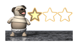 Innocent pug (Movie 02) sticker #12397604