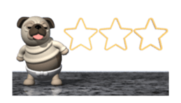 Innocent pug (Movie 02) sticker #12397605