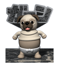 Innocent pug (Movie 02) sticker #12397606