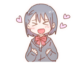 Moving boys & girls sticker #12397917