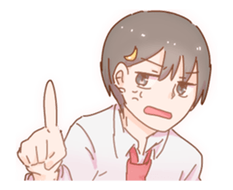 Moving boys & girls sticker #12397919