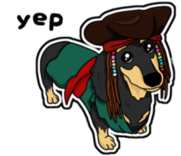 Cute Dachshund Vol 4 sticker #12398131