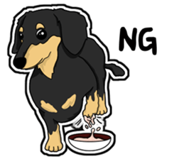 Cute Dachshund Vol 4 sticker #12398142