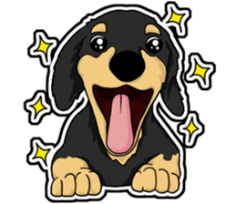 Cute Dachshund Vol 4 sticker #12398155
