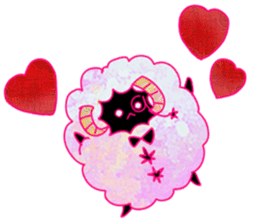 fluffy sheep of butler (new!) sticker #12398352