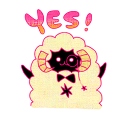 fluffy sheep of butler (new!) sticker #12398354