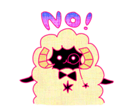 fluffy sheep of butler (new!) sticker #12398355