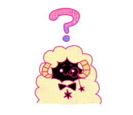 fluffy sheep of butler (new!) sticker #12398358