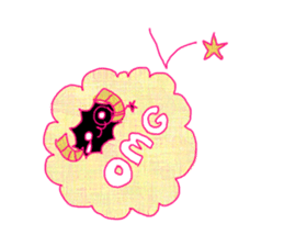 fluffy sheep of butler (new!) sticker #12398364