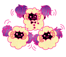 fluffy sheep of butler (new!) sticker #12398367