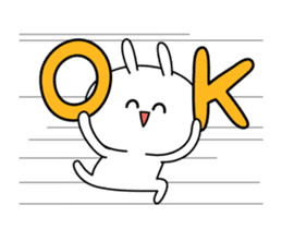 Rabbit of the smile (animation ver.) sticker #12398375
