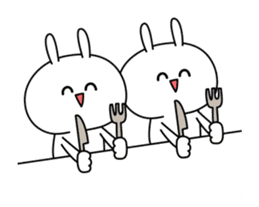 Rabbit of the smile (animation ver.) sticker #12398376