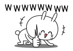 Rabbit of the smile (animation ver.) sticker #12398379