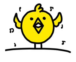 Happy dog and his friends sticker. sticker #12398607