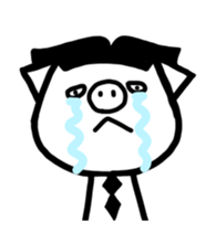 Happy dog and his friends sticker. sticker #12398617