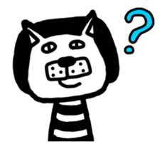 Happy dog and his friends sticker. sticker #12398618