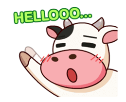 Momo Cow : Animate Sticker sticker #12398798
