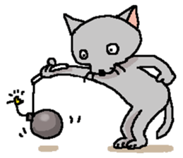 He is a cat named Gal 10 sticker #12399275