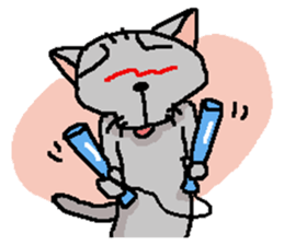 He is a cat named Gal 10 sticker #12399278