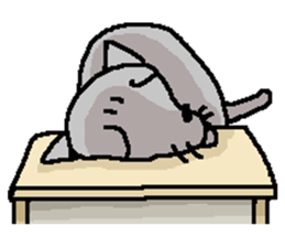 He is a cat named Gal 10 sticker #12399287