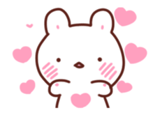 Move!marshmallow rabbit sticker #12399358