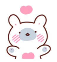 Move!marshmallow rabbit sticker #12399363