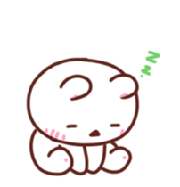 Move!marshmallow rabbit sticker #12399364