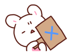 Move!marshmallow rabbit sticker #12399371