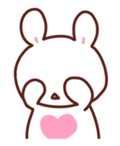 Move!marshmallow rabbit sticker #12399374