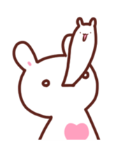 Move!marshmallow rabbit sticker #12399378
