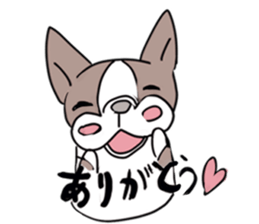 pooh dogs Sticker Bostonterrier sticker #12399533