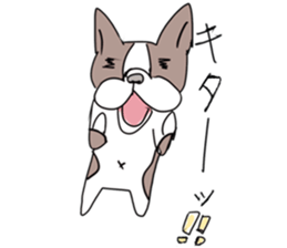 pooh dogs Sticker Bostonterrier sticker #12399552