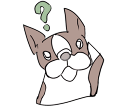 pooh dogs Sticker Bostonterrier sticker #12399556