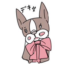 pooh dogs Sticker Bostonterrier sticker #12399560