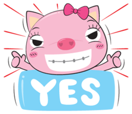 sweety pig sticker #12400302