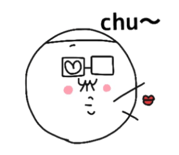 Ozin of white knit cap and glasses sticker #12400713
