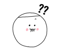 Ozin of white knit cap and glasses sticker #12400739