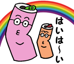 Mr. Geek can and Mrs. Empty can sticker #12400920