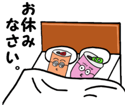 Mr. Geek can and Mrs. Empty can sticker #12400925